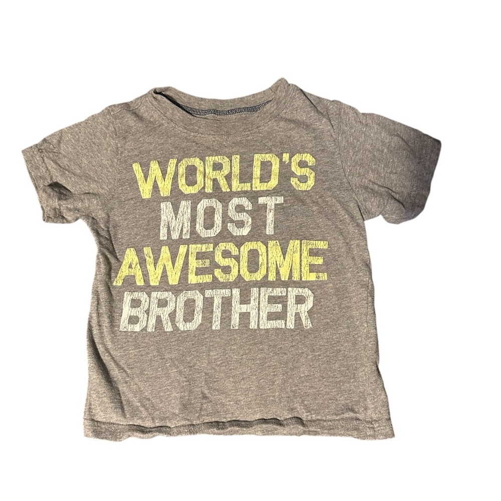 Carter's “Worlds Most Awesome Brother” Gray T-Shirt